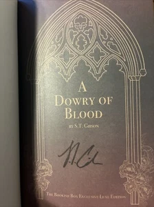 A Dowry of Blood by S.T Gibson Signed Bookish Box Luxe Edition 2022 Hardcover - Picture 1 of 5