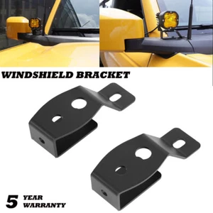 A-Pillar Windshield Cowl LED Light Bar Mount Brackets For Ford Bronco 2021-2023 - Foto 1 di 12