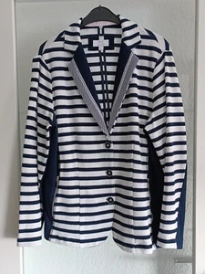 *just white* Blazer, Jacke, Gr.48, weiß, marine - Bild 1 von 14