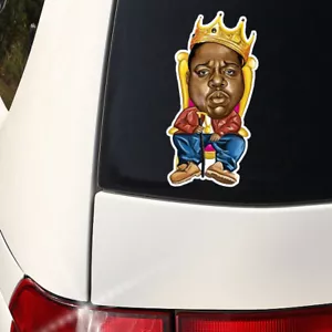 Biggie Sticker Decal Car Window Bumper Rap Old School Hip Hop Notorious BIG 8x4 - Picture 1 of 1
