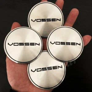 4pcs 65mm Vossen Car Wheel Center Hub Cap Rims Badge Emblem Decal Stickers - Picture 1 of 3