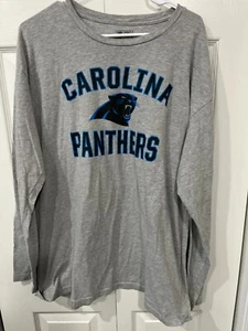 Carolina Panthers Gray LS T Shirt Men’s 3XL NFL Pro Line Excellent Condition - Picture 1 of 2