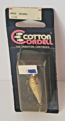 Vintage Cotton Cordell CC Wee Shad NOS Fishing Lure New in Package - Image 1 of 2