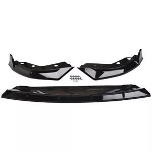 Labio divisor de parachoques delantero negro brillante para BMW Serie 3 G20 330i M340i 2023-2024 - Imagen 1 de 16