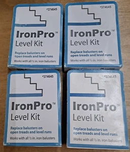Lot of 4 Satin Black IronPro Level Kits Iron Balusters 374645 - Picture 1 of 5