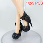 Fashion Doll Shoes High Heel Shoes Toys Black Spider Web for Monster Demon Dolls