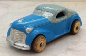 Vintage Barclay 1937 Chrysler Royal Coupe, Slush Mold, Blue & Grey, 3 Inches - Picture 1 of 8