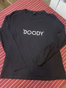 Camicia uomo Boody manica lunga petto logo bambù elasticizzata allenamento casual NOS - Foto 1 di 6