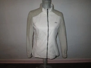 Giacca donna ARPIN 1817 France ibrida bianca full zip maniche lana ecrù ~ 40 - Foto 1 di 8