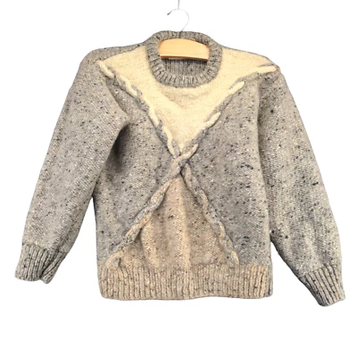 Gaeltarra Women's Pullover Cable Knit Sweater 91cm 36" Multi Wool Made Ireland - Image 1 of 4
