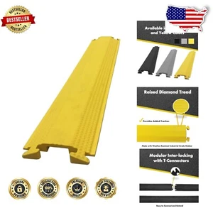 Weather-Resistant 36” Cord Cover - Industrial Rubber Cable Protector for Safety - Picture 1 of 9