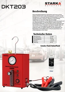 KFZ Nebelmaschine, Auto Rauch Leck Detektor Evap Vakuum Lecksucher - Bild 1 von 4