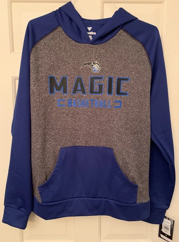 Orlando Magic Game day Ready Raglan Pullover Hoodie Heathered Charcoal/blue Cover
