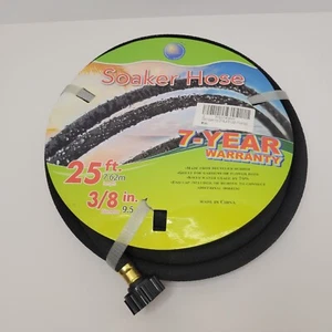 Manguera de remojo de 25 pies con diámetro de 3/8" - Goma de alta resistencia - Ahorra 70 % de agua - Excelente - Imagen 1 de 4