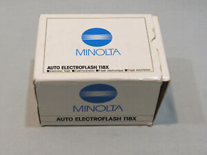 Vintage Minolta Auto Electroflash 118X, Original Box, Untested