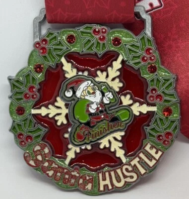 Premio Santa Hustle Ganador Esmalte y CINTA ROJA NAVIDAD Ropa Foto 1 de 4