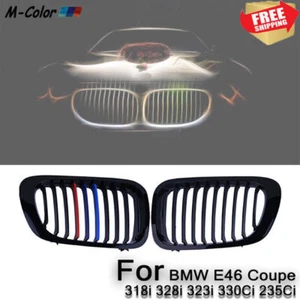 Parrilla de parachoques delantera color M para BMW Serie 3 E46 1999-03 M3 2000~07 - Imagen 1 de 7