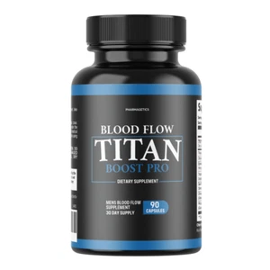 Blood Flow Titan Boost Pro Mens Blood Flow Supplement - 90 Capsules - Picture 1 of 6