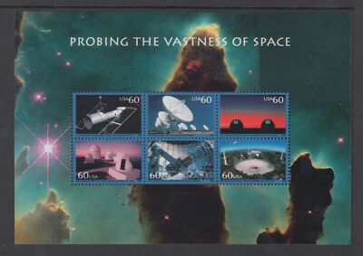 #3409-13 Set of Space Achievement & Exploration Souvenir Sheets - Image 1 of 4