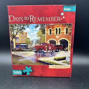 Buffalo Games Puzzle Days to Remember Hometown Heroes 2012 USA Fire Truck 500Pc.