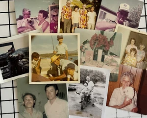Lot 100 Vintage Photos 1940-80's Paper Ephemera - Decorate Art & Junk Journals - Picture 1 of 2
