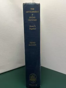 The Development of Social Thought, Emory S. Bogardus 3rd Edition Aug 1957 - Picture 1 of 9