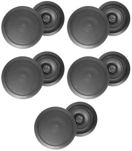 (10) Rockville HC655 6,5" 500 Watt Nero Altoparlanti Home Theater da Soffitto 8 Ohm - Foto 1 di 10