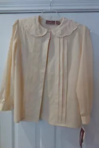 Camicia donna Worthington con bottoni davanti taglia 14 beige nuova con etichetta - Foto 1 di 3