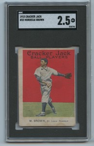 1915 Cracker Jack Mordecai Brown #32 SGC 2.5