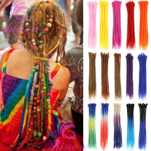 20" 24" Ombre Dreadlocks Hair Extensions 5 Pieces Crochet Braiding Dreads Locks