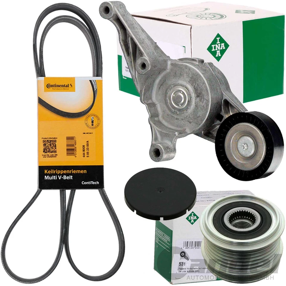 CONTI RIEMEN+INA SPANNER+ FREILAUF 1.9+2.0 TDI für AUDI A3 VW GOLF 5 PASSAT 3C - Bild 1 von 1