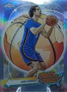 2023 Topps Chrome Coast to Coast #CC-21 Josh Giddey rifrattori - Foto 1 di 2