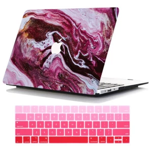 Color Marble Case+Keyboard Cover For Macbook Air 15 inch A3114 M3 2024 A2941 M2 - Picture 1 of 51