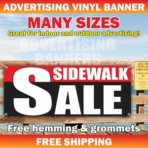 SIDEWALK SALE Advertising Banner Vinyl Sign Garage Sale Flea Market Clearance - Picture 1 of 5