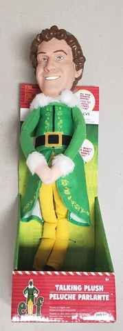 NEW - Buddy the Elf - Talking 12” Plush Toy Doll with 15 Phrases- JAKKS 2021 Cover