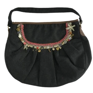 ACCESORIO Cartera Dijes Negro Nuevo Sin Etiquetas Comprado en Venta de Muestra - RARO - Imagen 1 de 9