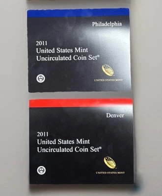SEALED IN BOX- 2011 US Mint Uncirculated Coin Set Philadelphia & Denver Mints - Image 1 of 4