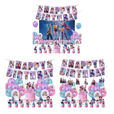 Huntrix KPop Demon Hunters Birthday Decorations Party Surprised Gifts for Girls - Image 1 of 4