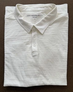 John Varvatos USA Slim Fit Herren Gr. L feste Baumwolle Kurzarm Poloshirt Peru - Bild 1 von 11