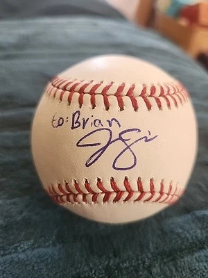 Pelota de béisbol Rawlings autografiada firmada por Jac Caglianone ROMLB prueba leer Foto 1 de 4