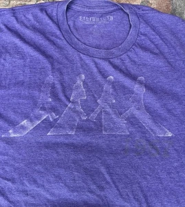 Vintage BEATLES Abbey Road Earthbound Trading SOFT 50/50 Purple SHIRT - Herren XL - Bild 1 von 3
