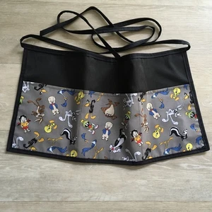 Looney, Tune,Cartoons cat Birdie 3 pocket waitress Half apron Server Restaurant - Picture 1 of 4