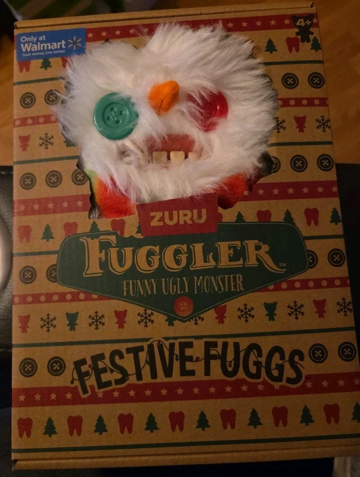 Fuggler Funny Ugly Monsters Plush Toy FESTIVE FUGGS Series Snowman