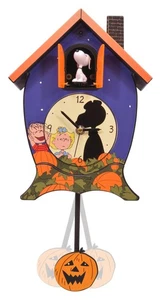 Peanuts Gang Snoopy Linus Lucy It's The Great Pumpkin Halloween Kuckucksuhr,... - Bild 1 von 7