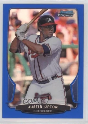 2013 Bowman Chrome Blue Refractor /250 Justin Upton #96 - Image 1 of 2