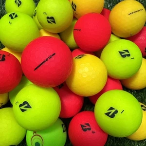 32 Bridgestone Matte e12 Mix 5A-3A Used Golf Balls W/ Free Bag - Picture 1 of 2