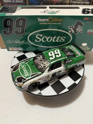 RARE* AUTOGRAPHED CARL EDWARDS #99 SCOTTS FIRST WIN 2005 1/24 Diecast - Image 1 of 4