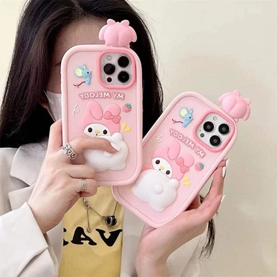 Funda blanda de silicona descomprimida con dibujos animados Melody 3D Foto 1 de 4