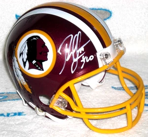 MINI CASCO FIRMADO POR ROBERT GRIFFIN III WASHINGTON REDSKINS - Baylor - J.S.A. CERT - Imagen 1 de 4