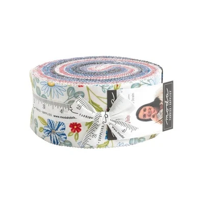 Red, White and Bloom 2.5" Strip Roll by Moda - Image 1 of 4